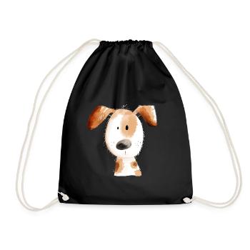 Chien doux Pour les amoureux des chiens - Sac de sport léger - noir - Devant