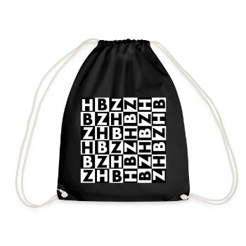 BRETAGNE - BREIZH - BZH DESIGN - Sac de sport léger - noir - Devant