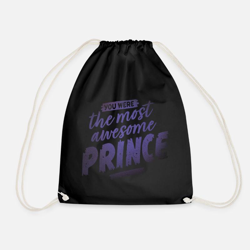 awesome Prince in Purple - Turnbeutel - Schwarz