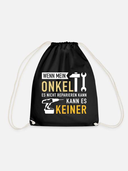 Onkel - Turnbeutel - Schwarz