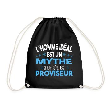 Proviseur Homme Cadeau Métier Ecole Collège Humour - Sac de sport léger - noir - Devant