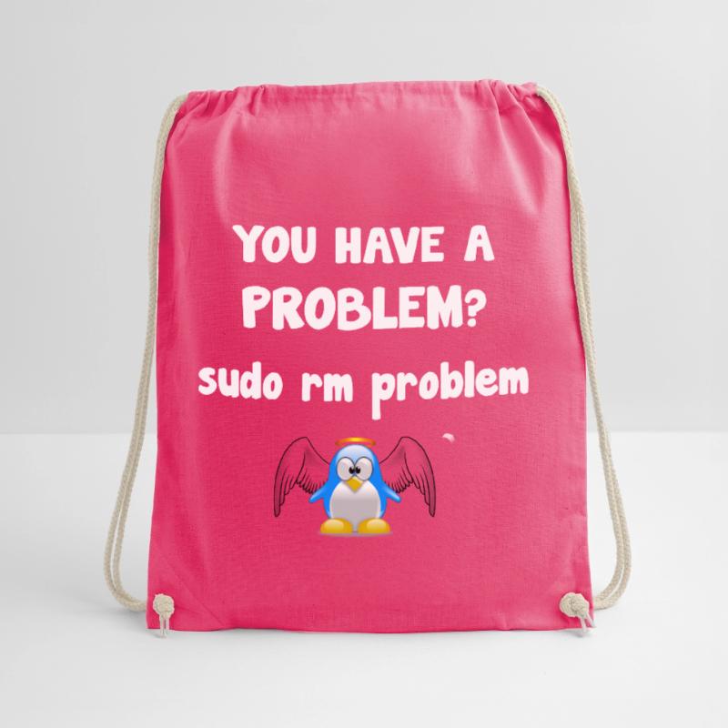 Linux sudo rm Problem Programmierer Spruch Turnbeutel