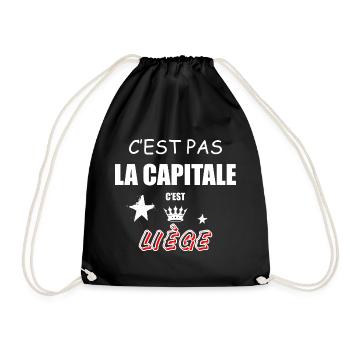 C'est Pas La Capitale C'est Liège - Sac de sport léger - noir - Devant