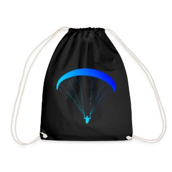 Paragliding Paragliding Men Women - Drawstring Bag - black - Front