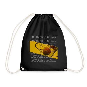 Basketteur Basketteur Basketteur Dunking Sport Player - Sac de sport léger - noir - Devant