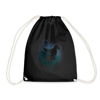 Skateboarder Homme Patinage Skateboard - Sac de sport léger - noir - Devant