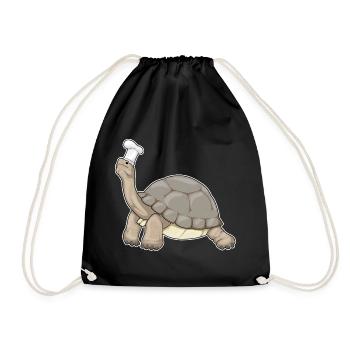 Turtle Chef Chef Chef Hat Cooking - Drawstring Bag - black - Front