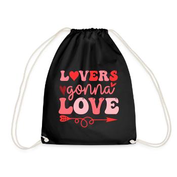 Lovers Gonna Love - Turnbeutel - Schwarz - Vorne