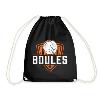 Boule boule boules pour bouler pétanque - Sac de sport léger - noir - Devant