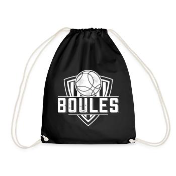Boule boule boules pour bouler pétanque - Sac de sport léger - noir - Devant