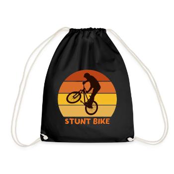 bike, bike, bike cross - Drawstring Bag - black - Front