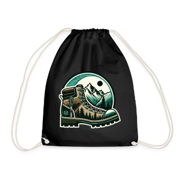 Hiking boots Mountain Trekkeur Randonneur - Drawstring Bag - black - Front