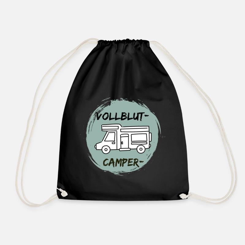 VollblutCamper-Wohnmobil - Turnbeutel - Schwarz