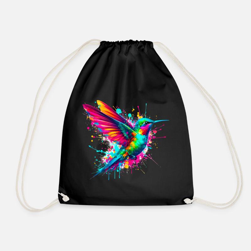 Kolibri - Turnbeutel - Schwarz