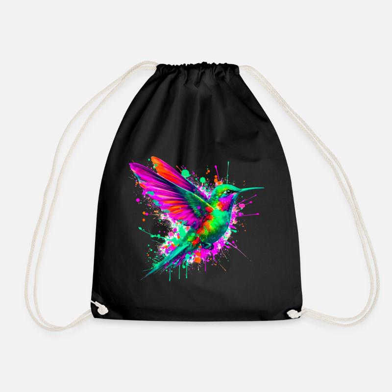 Kolibri - Turnbeutel - Schwarz