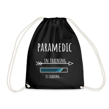 Paramedic in Ausbildung Beruf Geschenk - Turnbeutel - Schwarz - Vorne