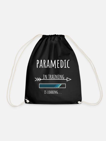 Paramedic in Ausbildung Beruf Geschenk - Turnbeutel - Schwarz