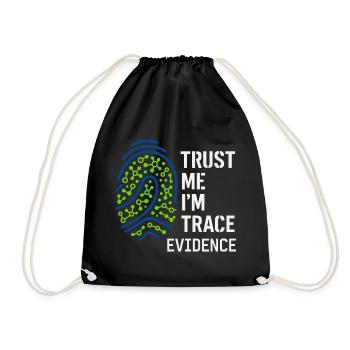 Chimiste médico-légal, Laboratoire criminel, Toxicologie - Sac de sport léger - noir - Devant