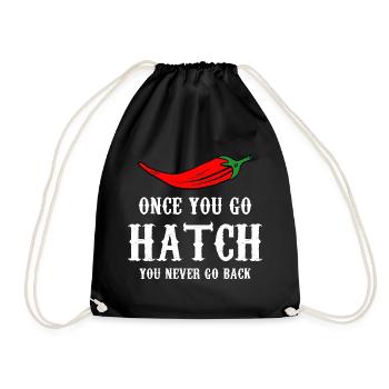 Hatch Chili Bold Typography - Turnbeutel - Schwarz - Vorne