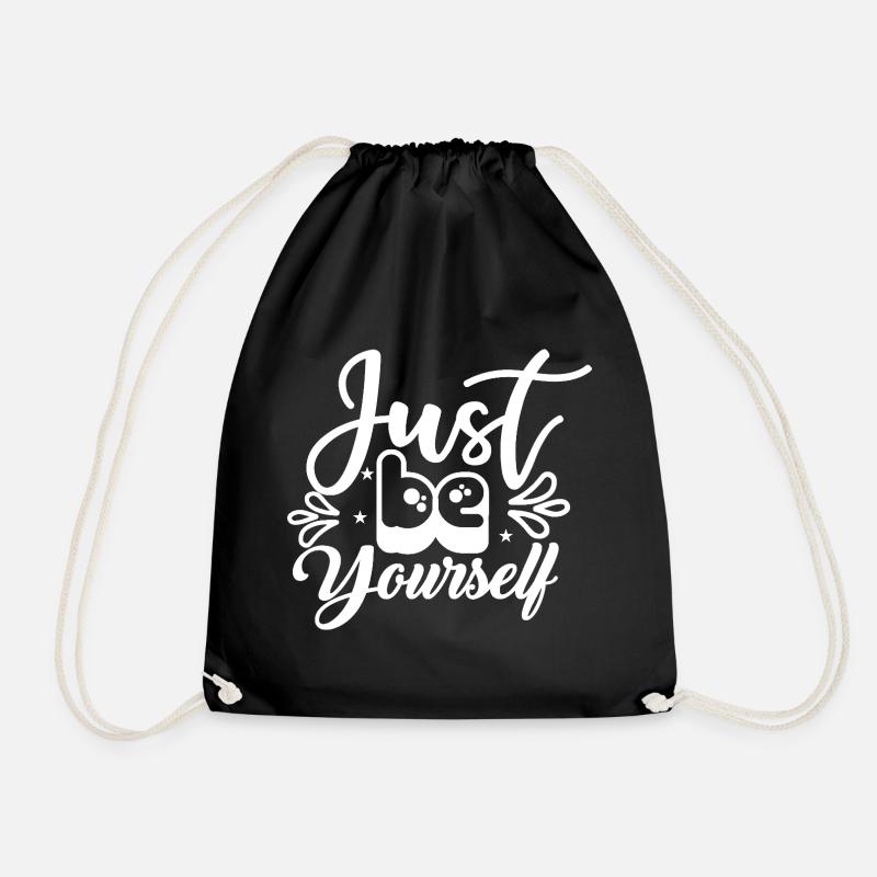 Just_Be_Yourself- - Turnbeutel - Schwarz