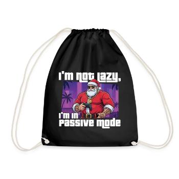 Je ne suis pas paresseux Je suis en mode passif Gaming Gamer - Sac de sport léger - noir - Devant