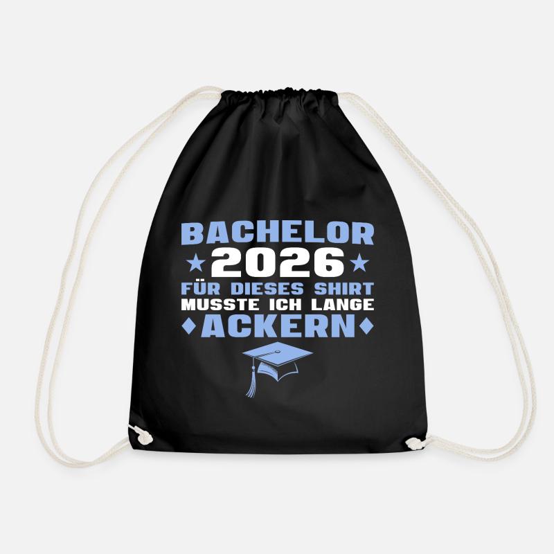 Bachelorprüfung bestanden Bachelor Abschluss 2026 - Turnbeutel - Schwarz