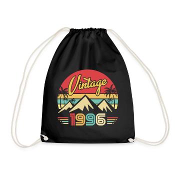 Année de Naissance 1996 Cadeau d'anniversaire 1966 - Sac de sport léger - noir - Devant