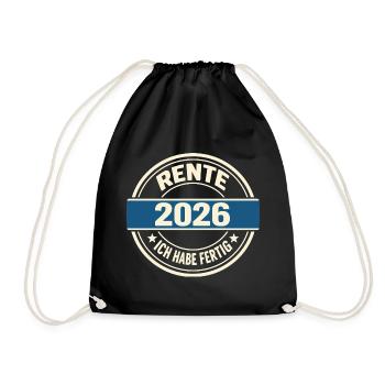Pensionnaire 2026 J’ai terminé - Sweet Pension Happened - Sac de sport léger - noir - Devant