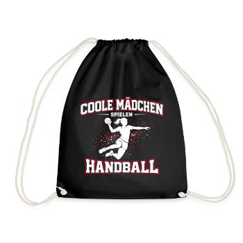 La fille de handball dit cadeau - Sac de sport léger - noir - Devant