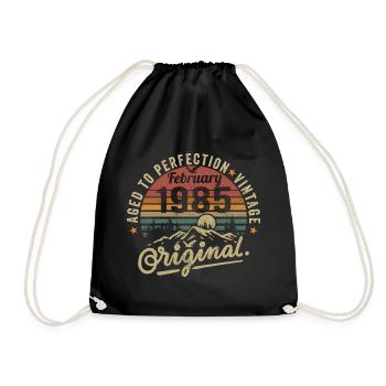 Février 1985 - Sac de sport léger - noir - Devant