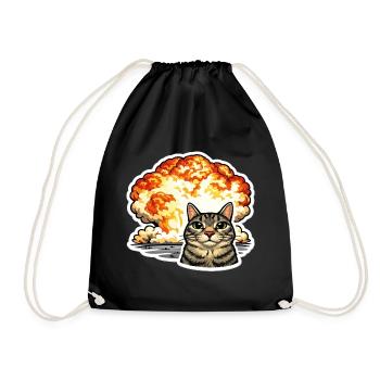 Et ça a fait un boum, un vrai garçon boule de feu - Sac de sport léger - noir - Devant