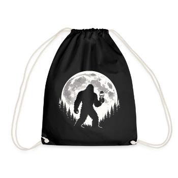 Bigfoot Eiscreme - Drawstring Bag - black - Front
