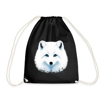 Arctic fox - Drawstring Bag - black - Front