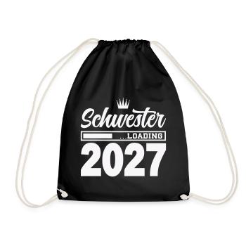 Schwester Loading 2027 - Turnbeutel - Schwarz - Vorne