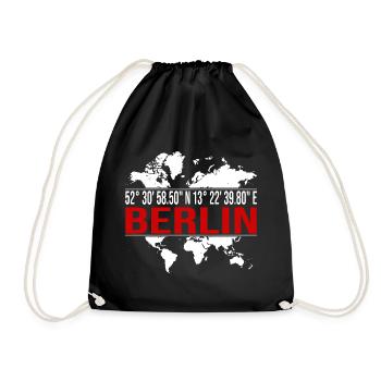 Berlin - Turnbeutel - Schwarz - Vorne