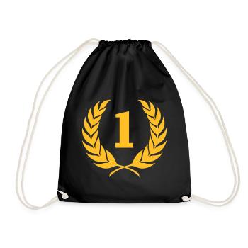 Victoire (vectoriel) - Sac de sport léger - noir - Devant