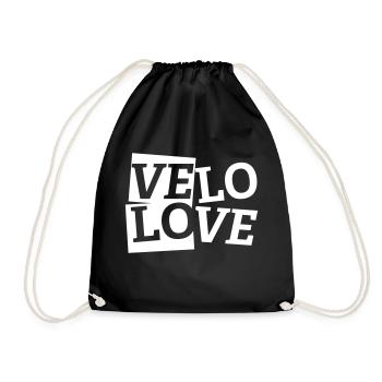 Velo amour l'amour tous les cyclistes - Sac de sport léger - noir - Devant