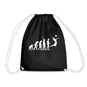 evolution_volleyball - Turnbeutel - Schwarz - Vorne