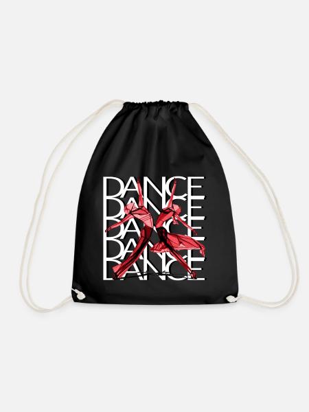 Dancers - Drawstring Bag - black