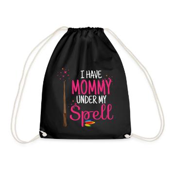 I Have Mummy Under My Spell - Halloween Spell - Drawstring Bag - black - Front
