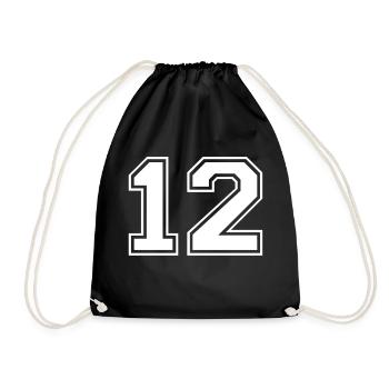 12 - Sac de sport léger - noir - Devant