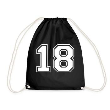18 - Sac de sport léger - noir - Devant