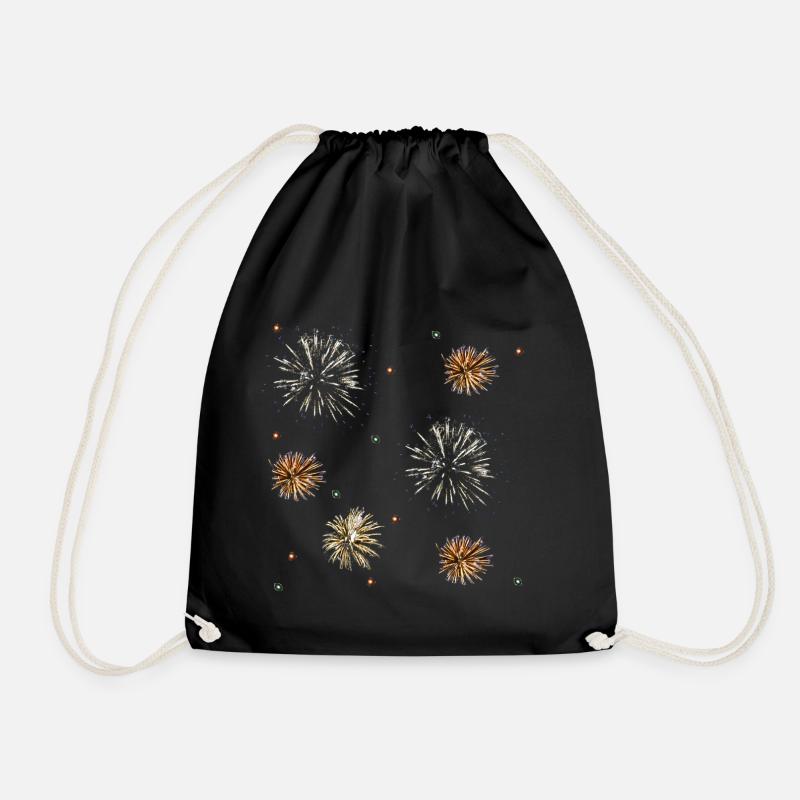 Feuerwerk - Turnbeutel - Schwarz