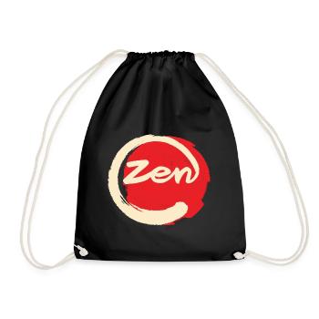Zen - Turnbeutel - Schwarz - Vorne