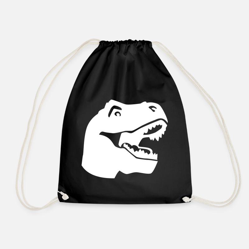 T-Rex - Turnbeutel - Schwarz