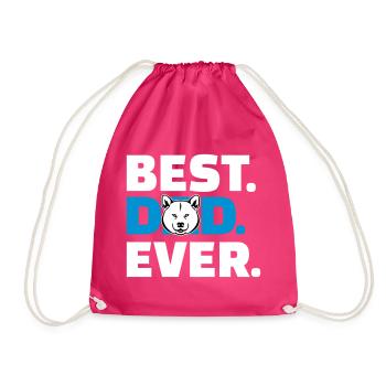 Akita - Drawstring Bag - fuchsia - Front