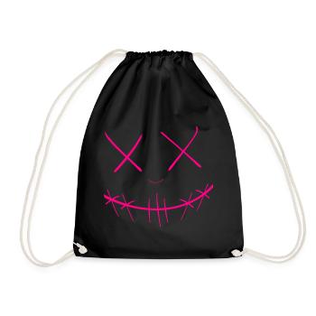 Face - Drawstring Bag - black - Front
