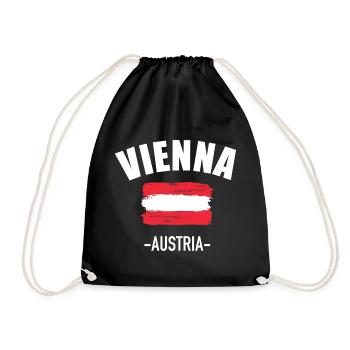 Vienna - Drawstring Bag - black - Front