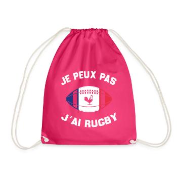 Je Peux Pas J'ai Rugby - Sac de sport léger - fuchsia - Devant