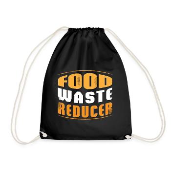 FOOD WASTE REDUCER - Drawstring Bag - black - Front